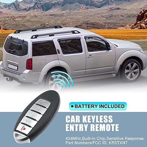 434MHz KR5TXN7 Replacement Smart Proximity Insert Keyless Entry Remote Key