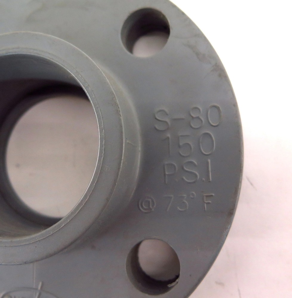 ChemKor Schedule SCH 80 Solid Flange 2" CPVC F1970