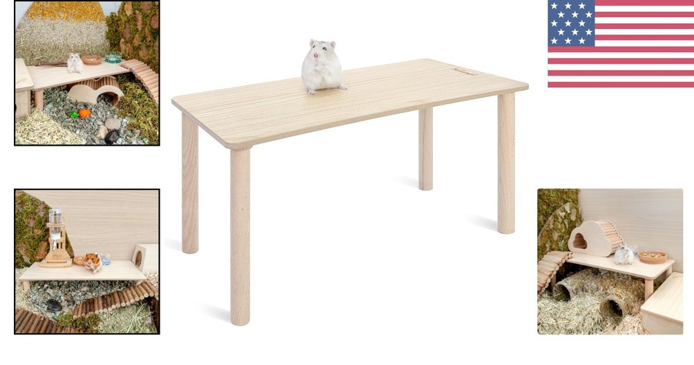 Durable 7'' Hamster Playground Platform for Gerbils, Mice & More - Easy Clean
