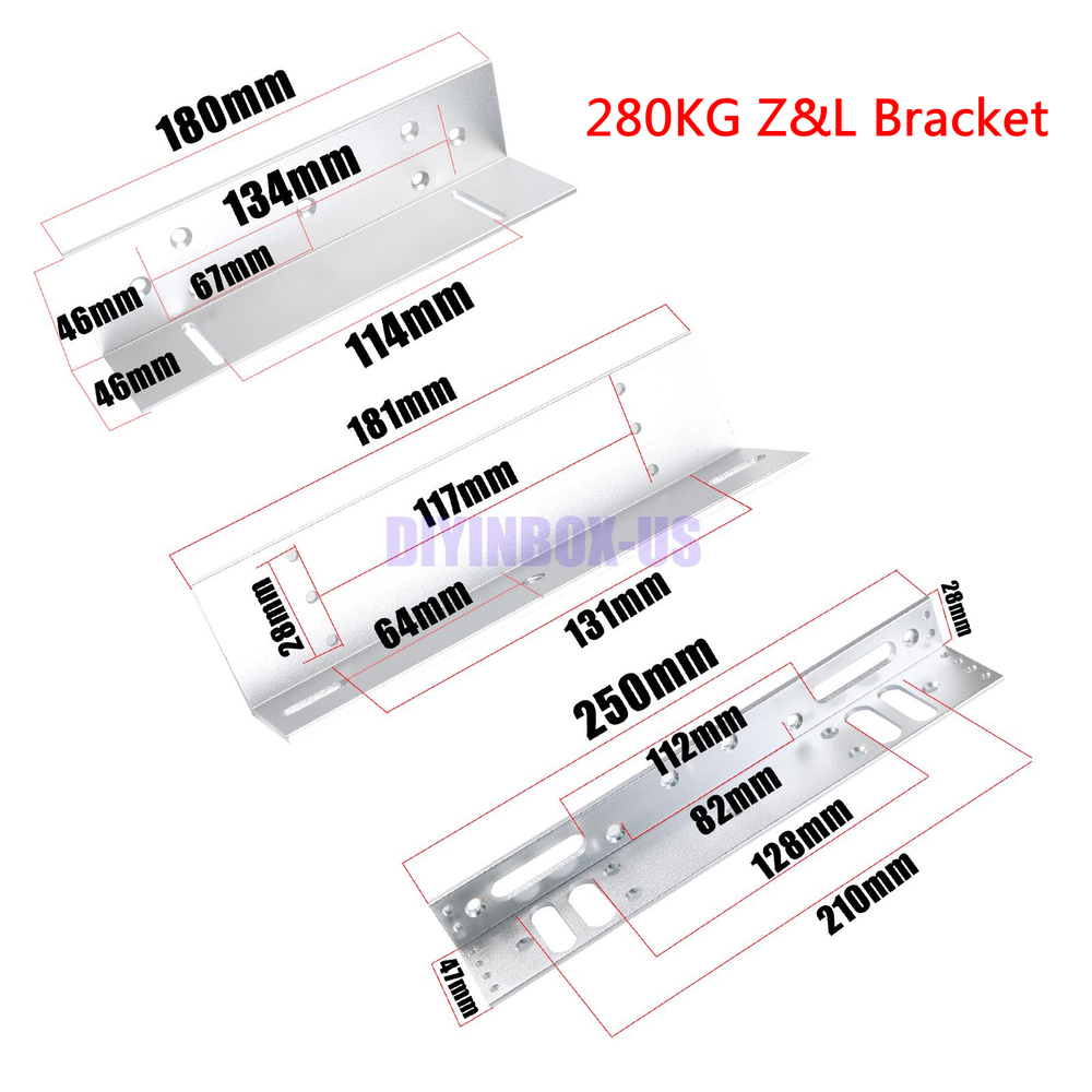 180/280KG Electric Magnetic Lock Access Security Control Door Lock /Z &L Bracket