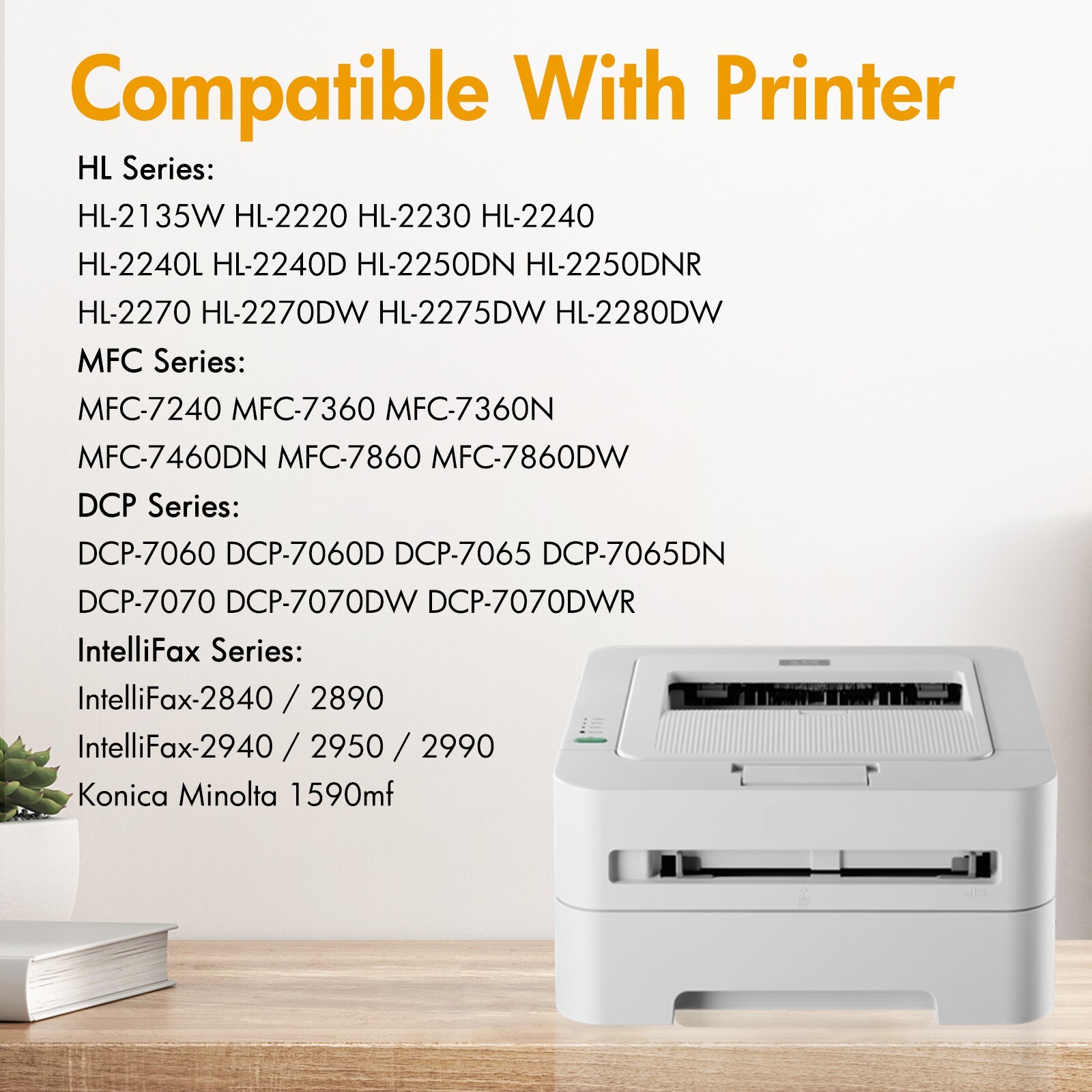 4 TN450 Toner Cartridge for Brother TN-450 TN420 MFC-7360N 7860DW HL-2270DW 2240