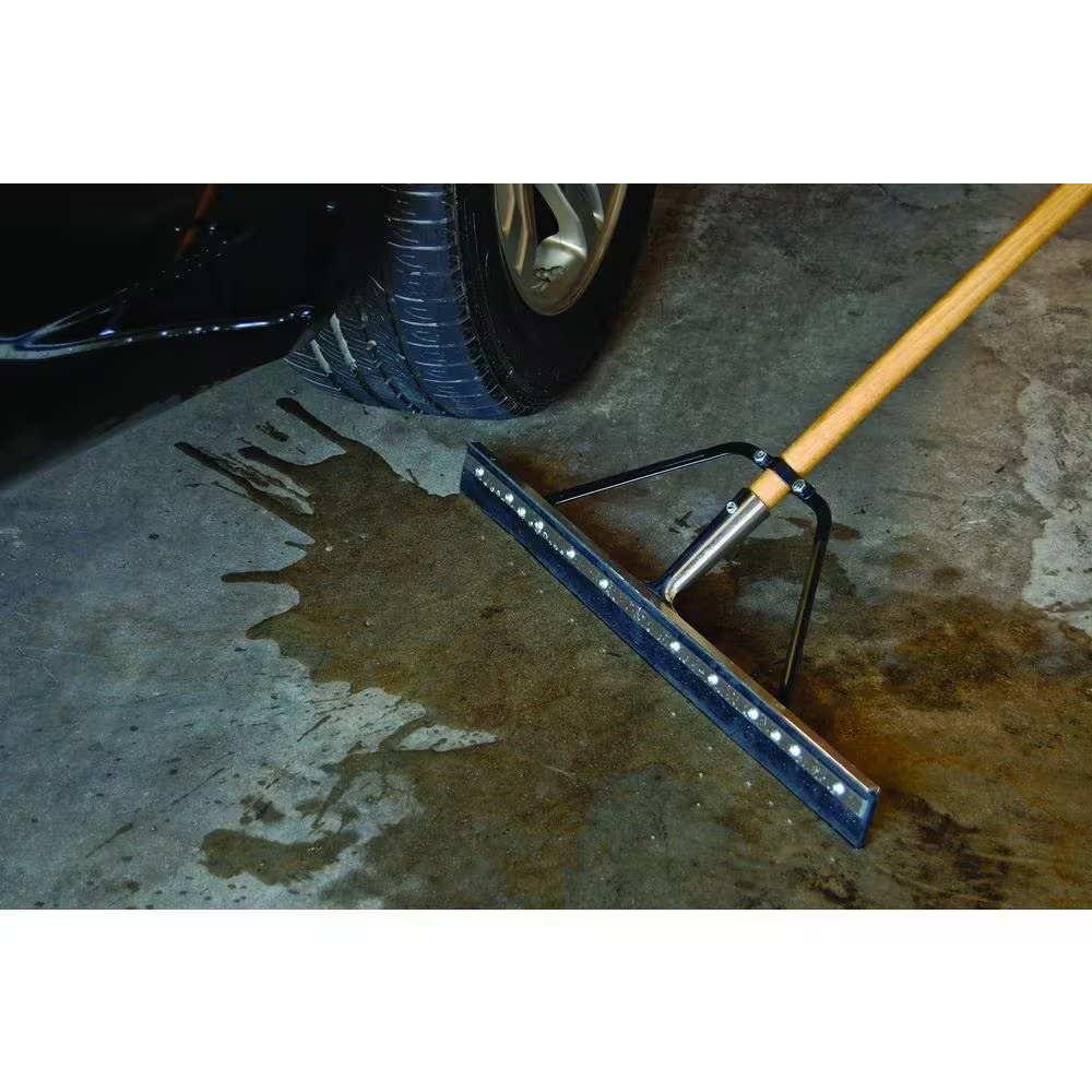 Professional 24 In. Floor Squeegee with Handle (2-Pack)