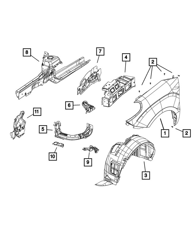 Genuine Mopar Bracket 68259426AA