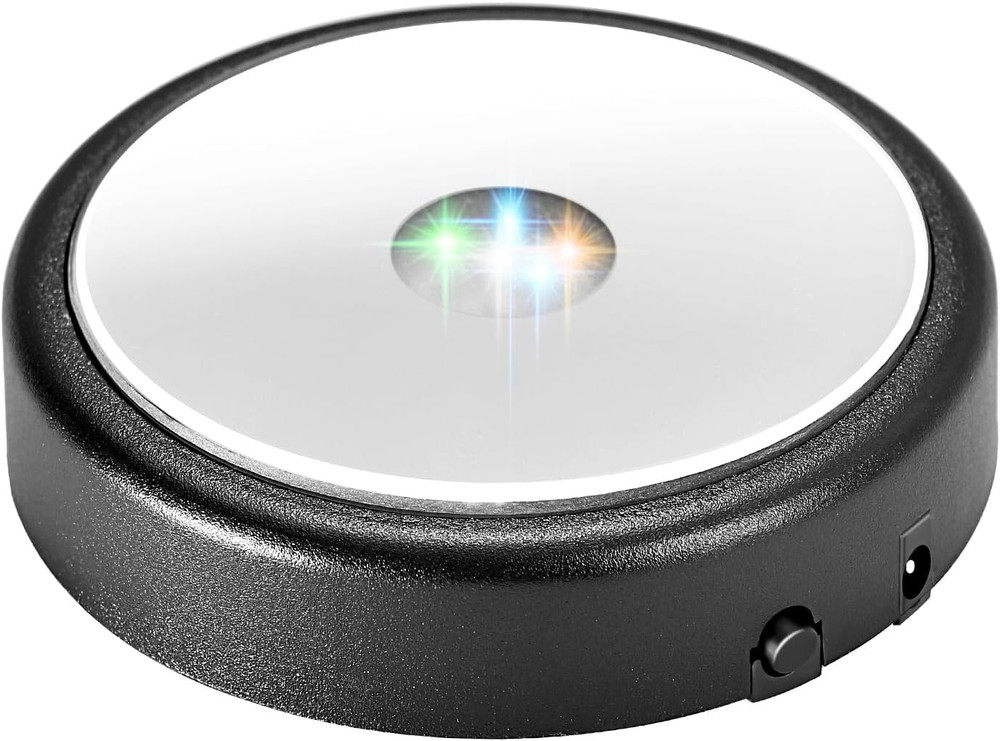 LED Light Base Multicolor round Display Stand for Crystal Art Lighted Base for 3
