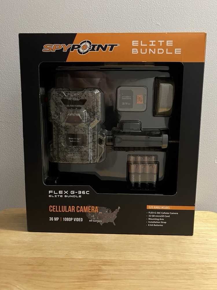SpyPoint Cellular Camera Flex G-36C Cellular Camera Elite Bundle