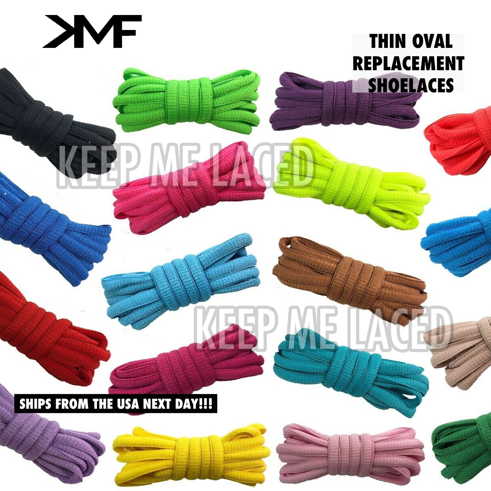 THIN OVAL SLIM ASICS ATHLETIC Shoelaces Replacements Laces BUY 2 GET 1 FREE