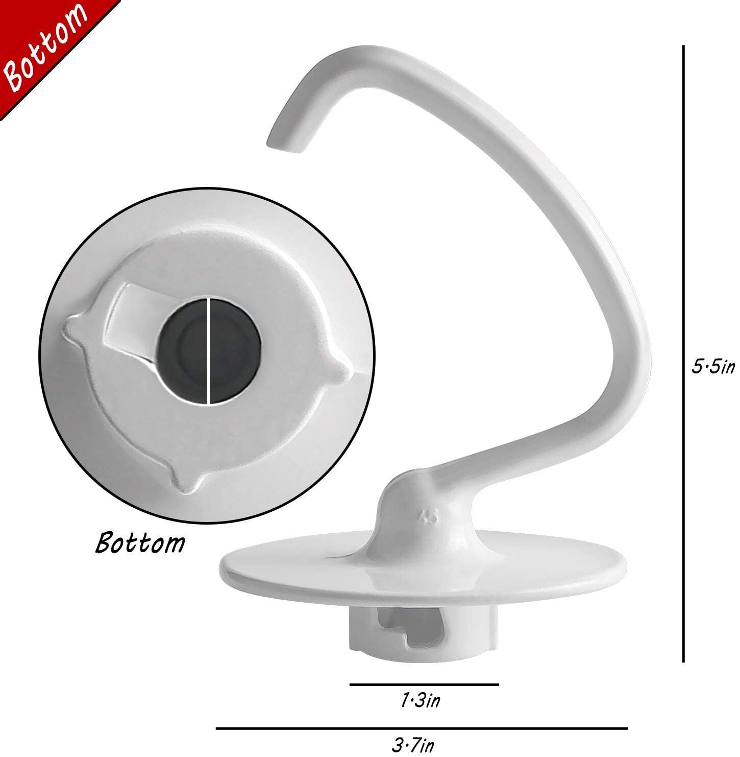 KSM150 Mixer set K45WW wire whip K45DH dough hook K45B flex edge beater 3 Pieces