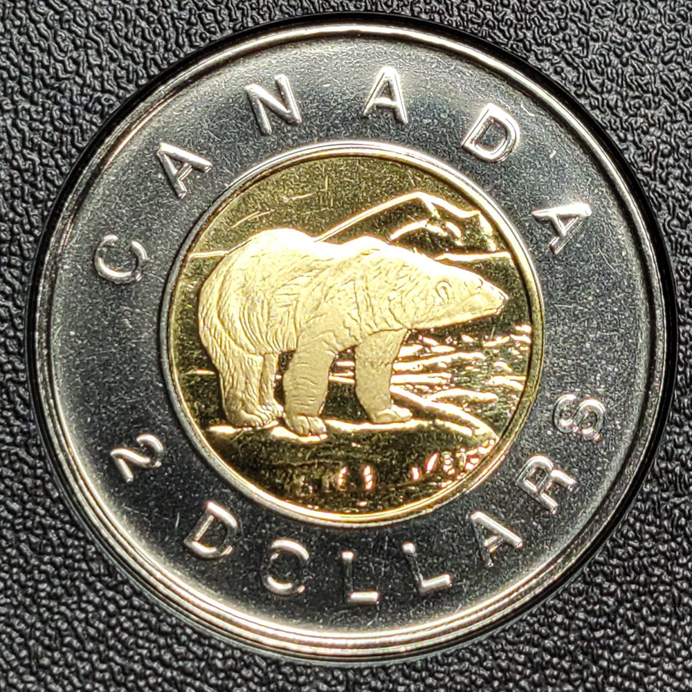 2001 CANADA Two Dollar Uncirculated Toonie From Set UNC