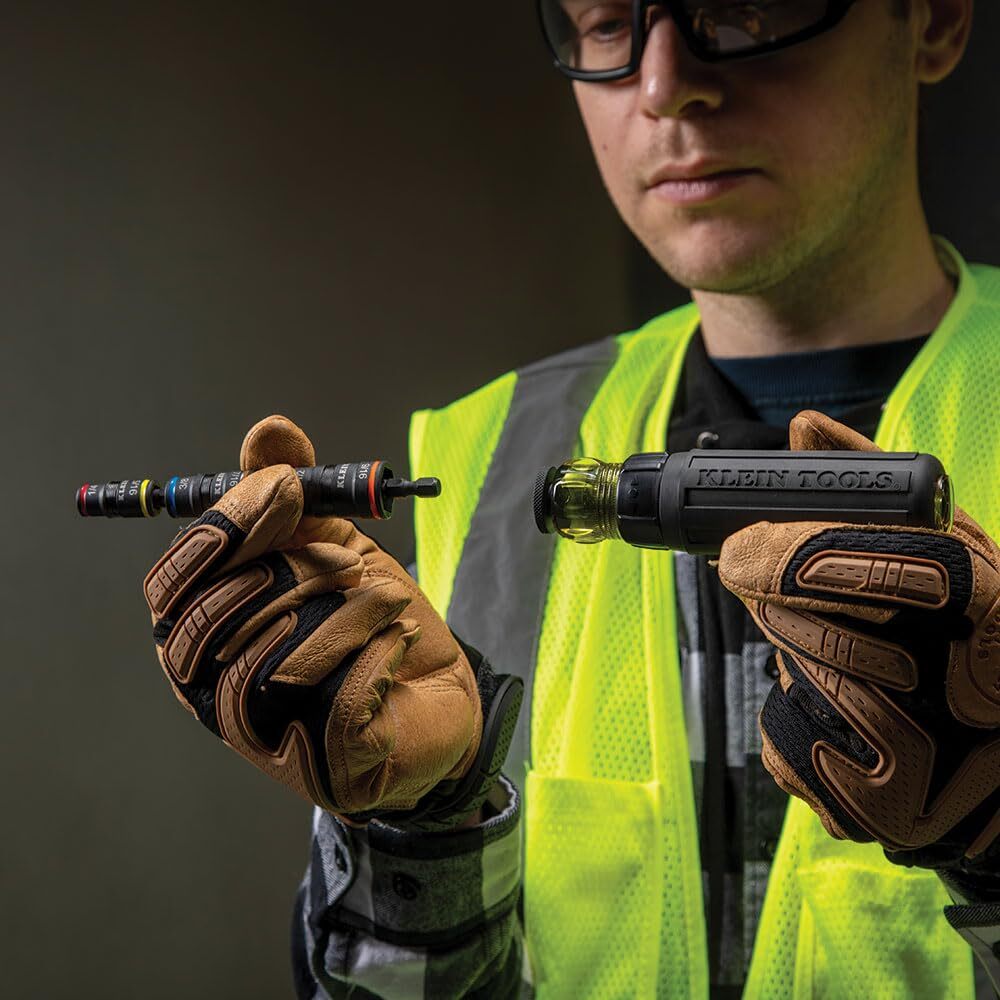 Klein Tools 7 in 1 Impact Flip Socket Set Multi Color Quick Connect Hex Driver
