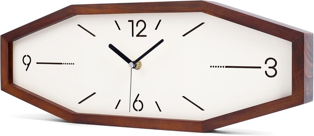 Wooden Retro Wall Clocks 18 Inches Square Clocks Rectangular Wall Clock