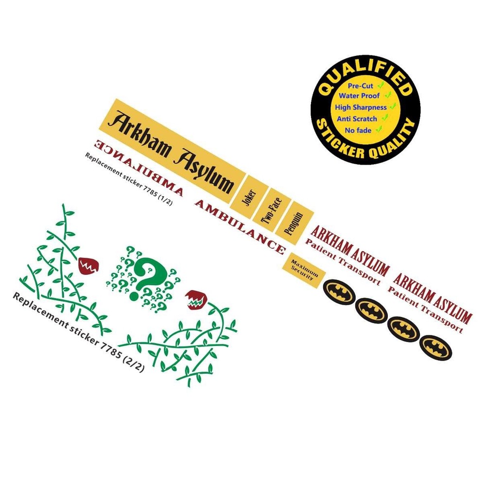 Replacement sticker Compatible with Set 7785, sticker only.