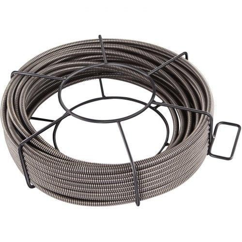Drain Cleaning Cable 100 FT x 38 Inch Solid Core Steel Sewer Cable with 4