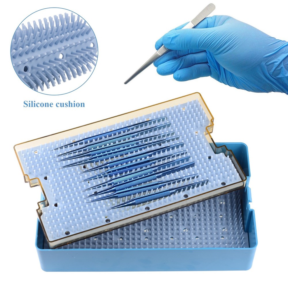 Double-layer Autoclavable Sterilization Case Tray Large for Surgical Instruments