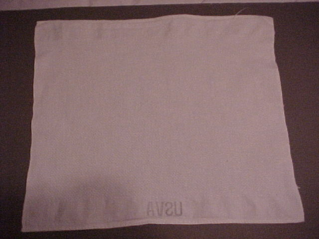 ORIGINAL, VG Cond. WHITE Veterans Admin. Hand Towel As Used In VA Hospitals