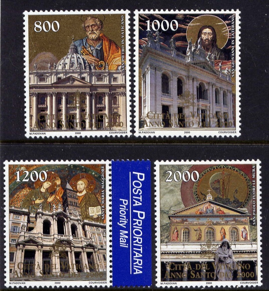 VATICAN Sc#1137-40 w. Tab 2000 Holy Year MNH