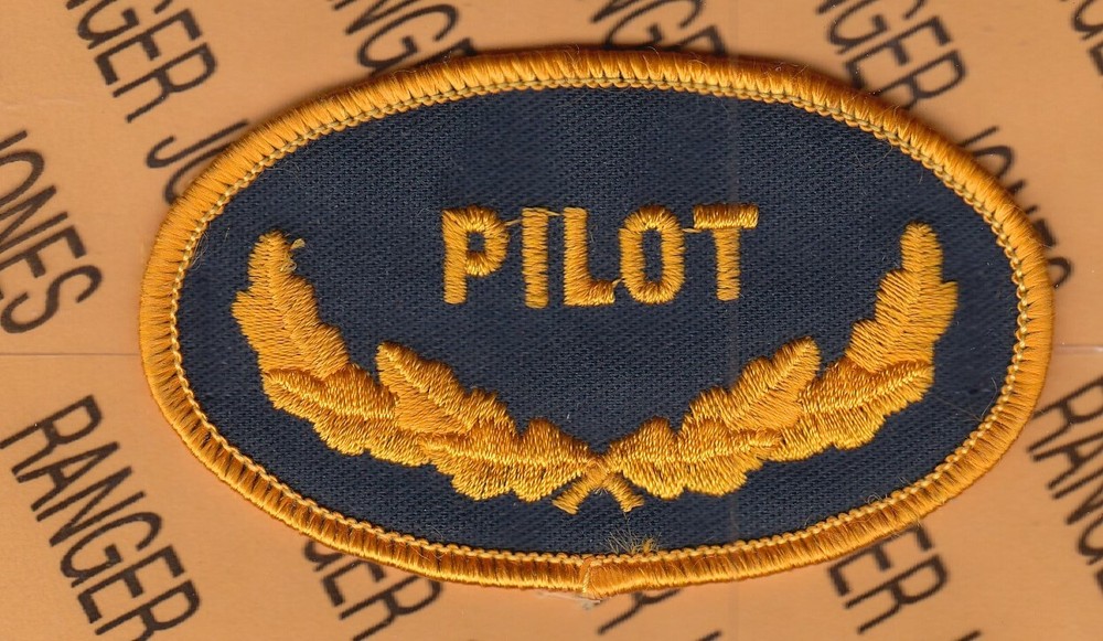 Civilian PILOT Aviation flight 3.75" Oval hat patch m/e