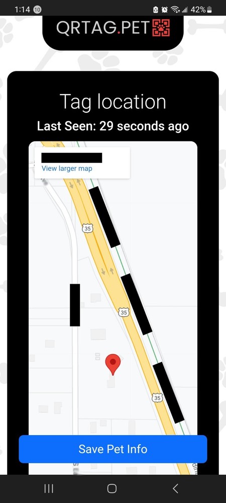Ultimate customizable pet tag. No monthly fee. QR Code. SMS Notify With GPS