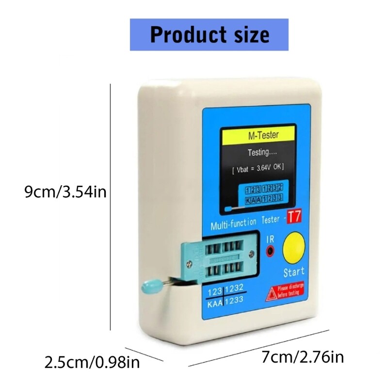 Multifunction Transistors Tester TFT Display Digital Transistors Tester Simple
