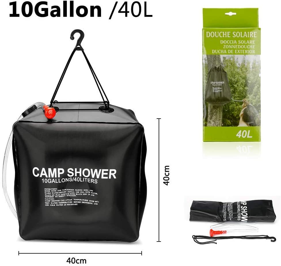 Portable Outdoor Shower - Camp Shower 10 Gallon Capacity