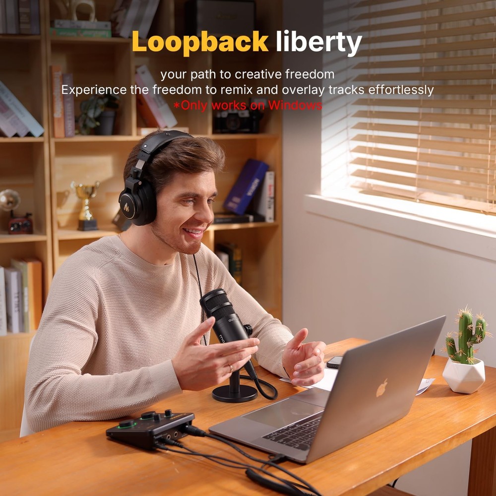 USB Audio Interface for PC: Interface with XLR Input 24-bit/192kHz Routing So...