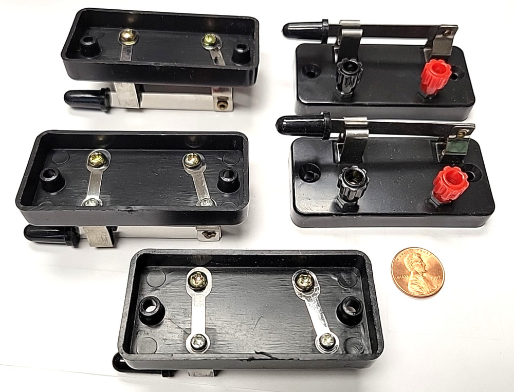 experimental Knife Switch (5pcs) spst Single Throw Blade w/bind posts mountable