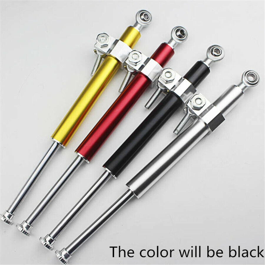 330mm Adjustable Motorcycle Universal Aluminum Steering Damper Stabilizer Linear