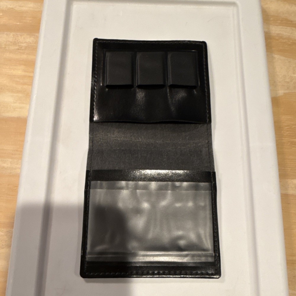 Sony Memory Stick Leather Wallet Case for 3 Cards Universal Compatible Wallets