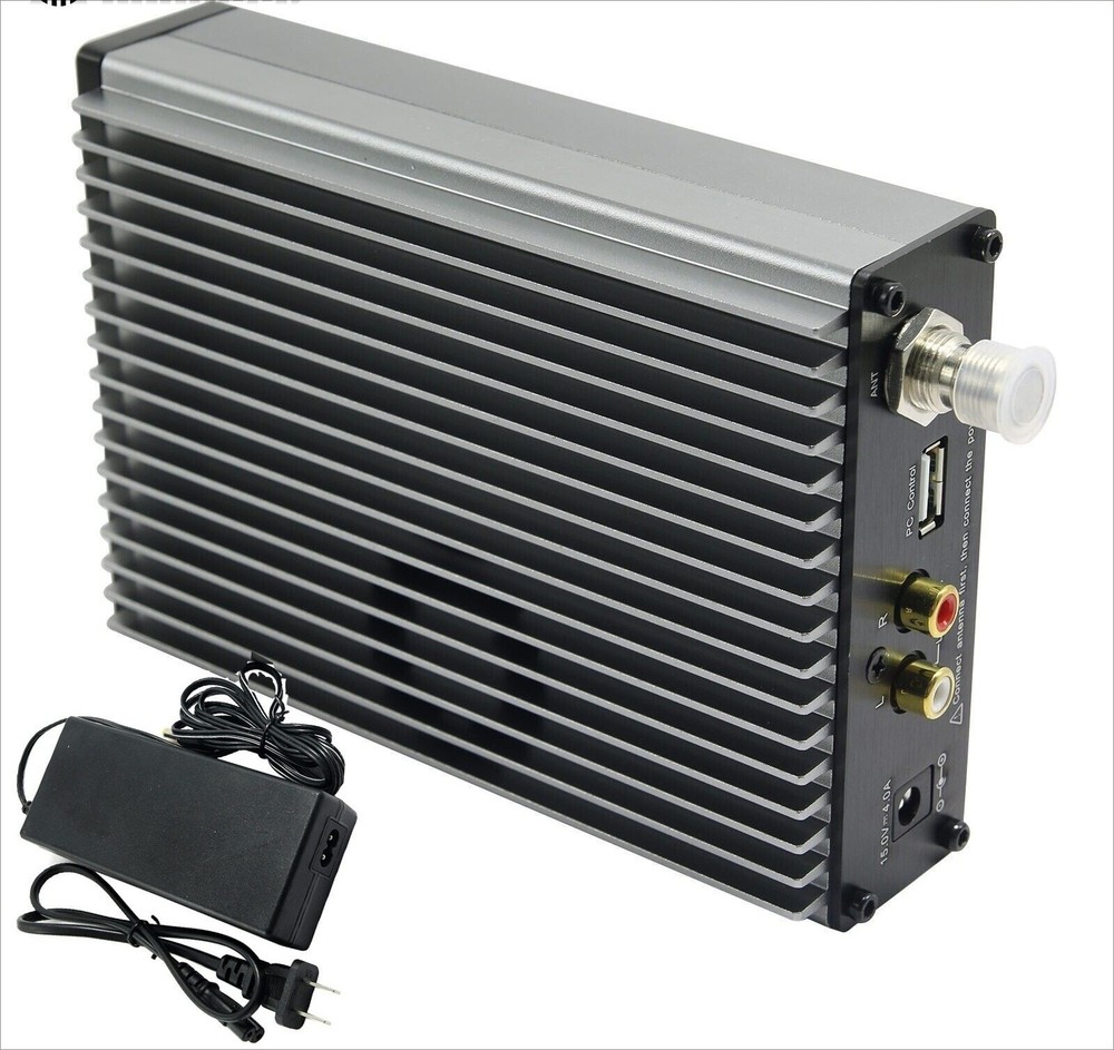 CZE-15B Wireless FM Transmitter Stereo Broadcast Radio with Power Adapter