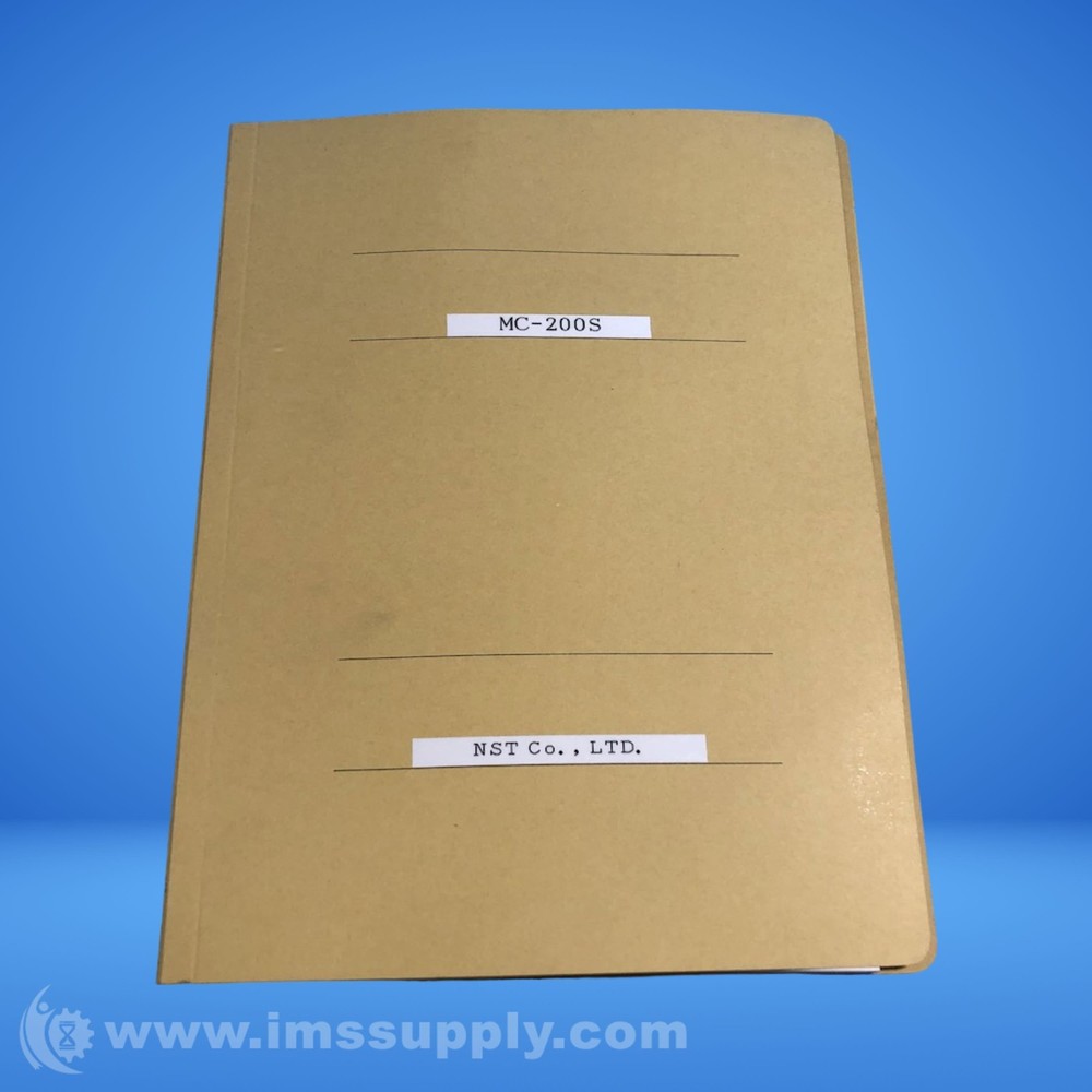 Nst MC-200S Operator Manual 6895