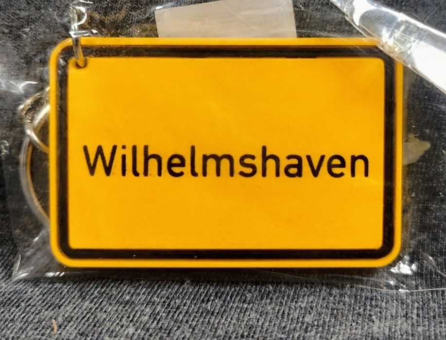 Wilhelmshaven Germany Sign Keychain