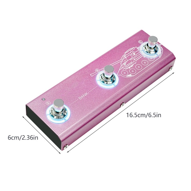 Guitar Effects Pedal 6 Modules Noise Reduction Boost Compressor EQ Controls