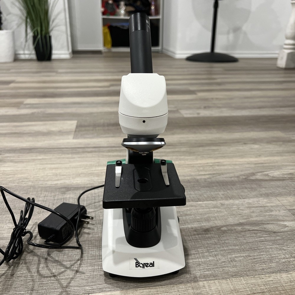 Boreal LIGHTED MICROSCOPE -WORKS! Missing Parts