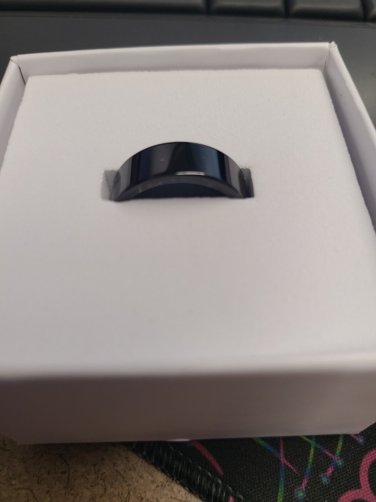 Smart Ring Fitness Tracker/Sleep Tracker Bluetooth Black Size 9