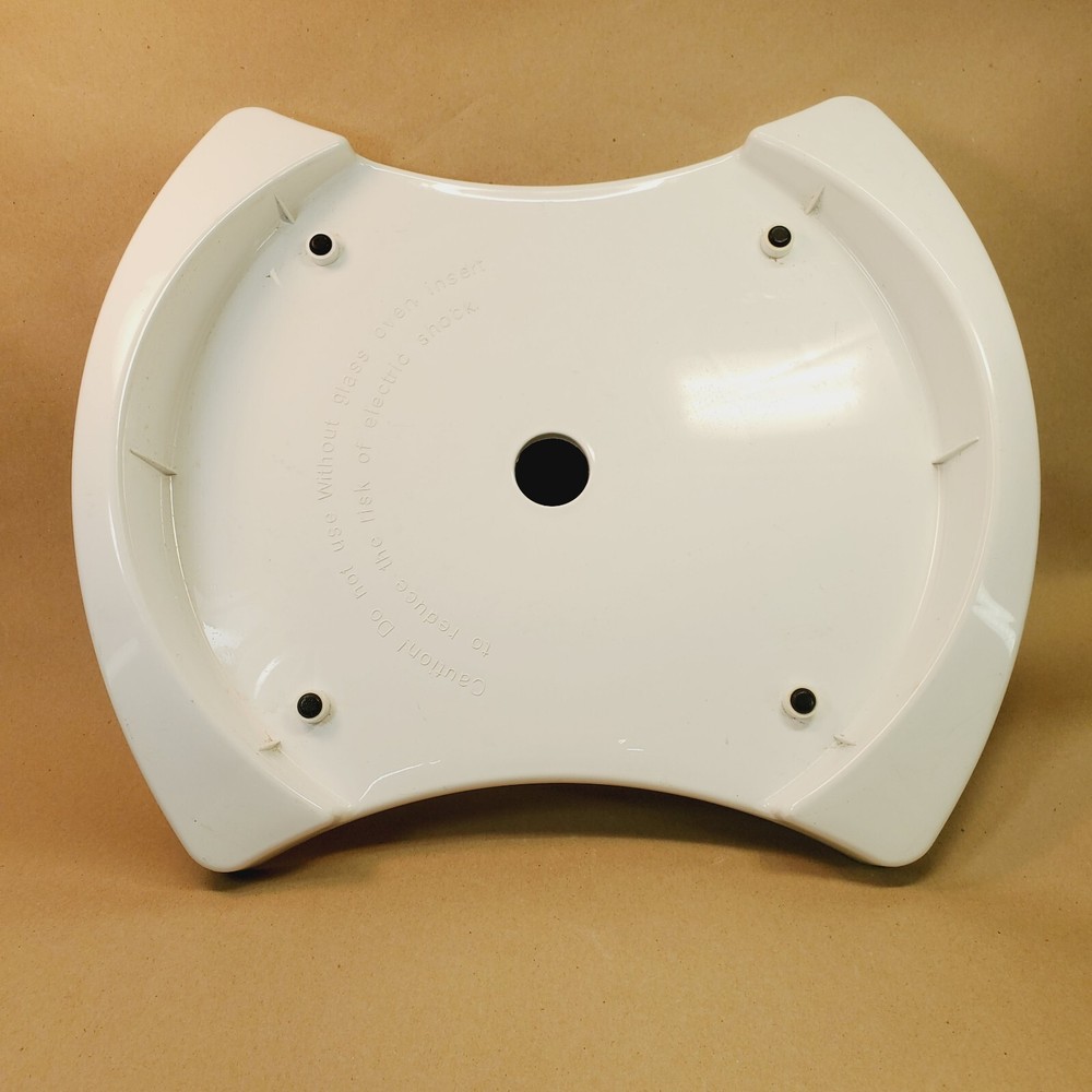 Thane Flavor Wave Deluxe Oven Replacement Part White Plastic Bottom Base