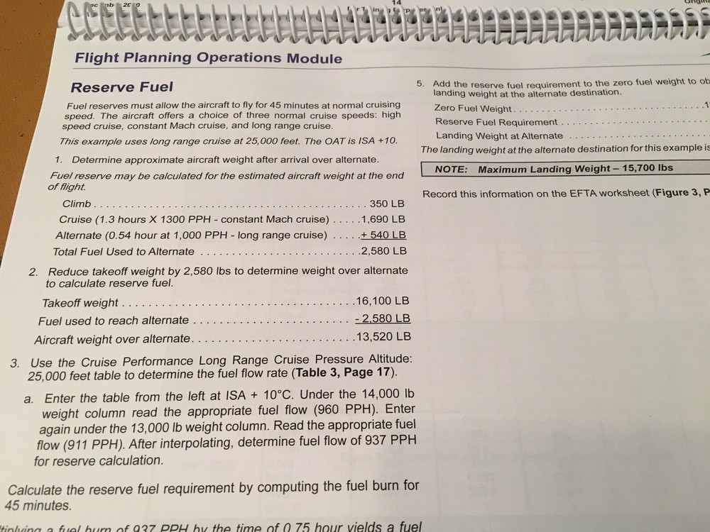 BeechJet 400A Flight Planning Operations Booklet Manual