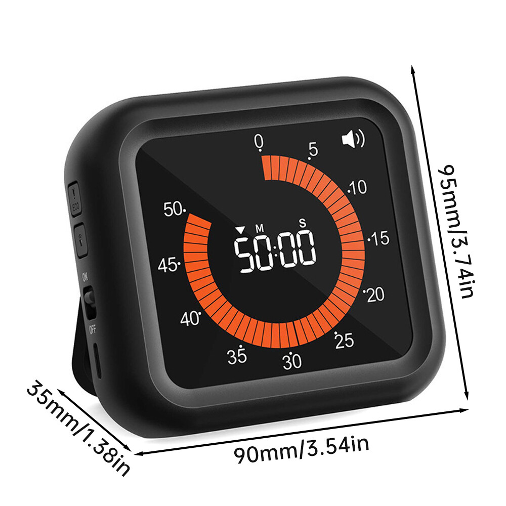 Visual Timer for Kids, 60 Minute Countdown Clock Classroom Study Kitchen Timer