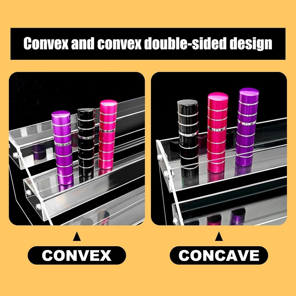 Acrylic Riser, 12inch 3 Tier Risers for Display Premium transparent