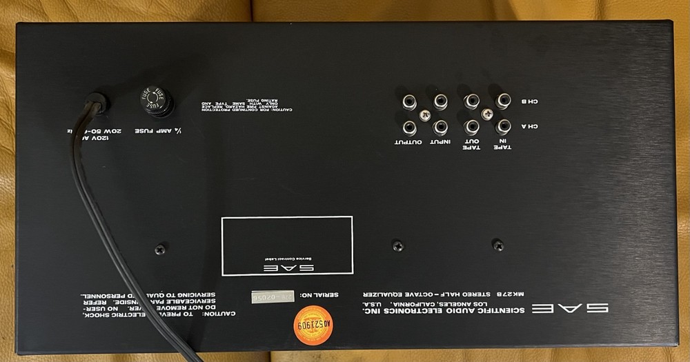SAE 2700B Stereo Vintage Pro Equalizer half octave Super Nice