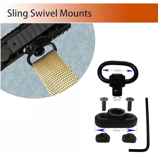 Two Point Traditional QD Sling with Sling Swivel and Quick Adjust Loop