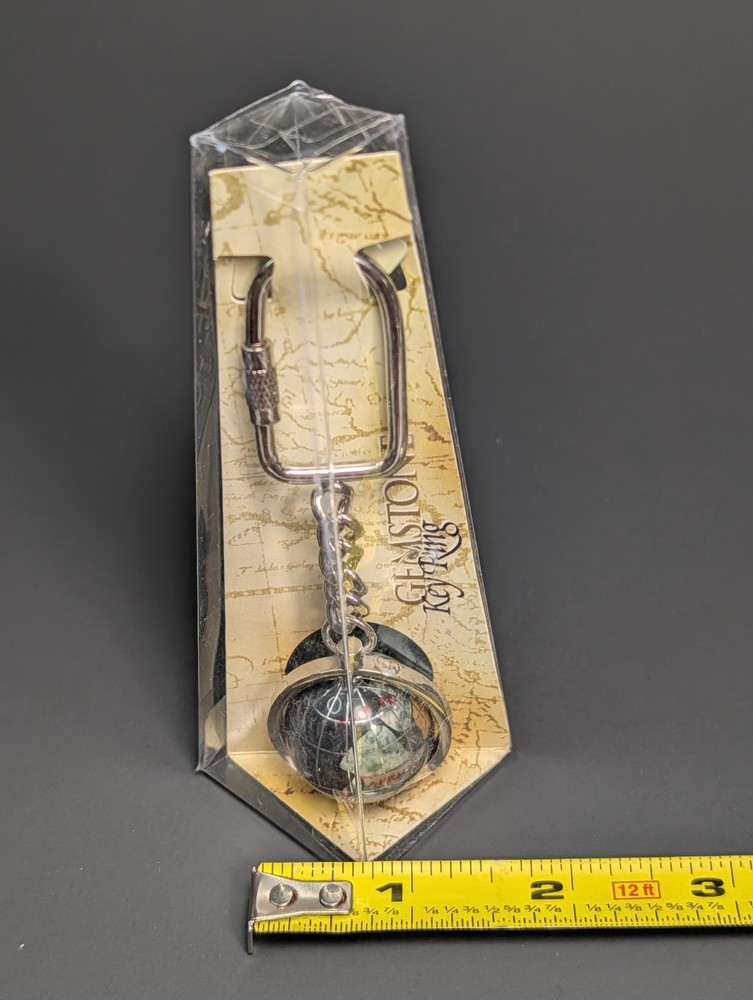 Gemstone Globe Keychain New