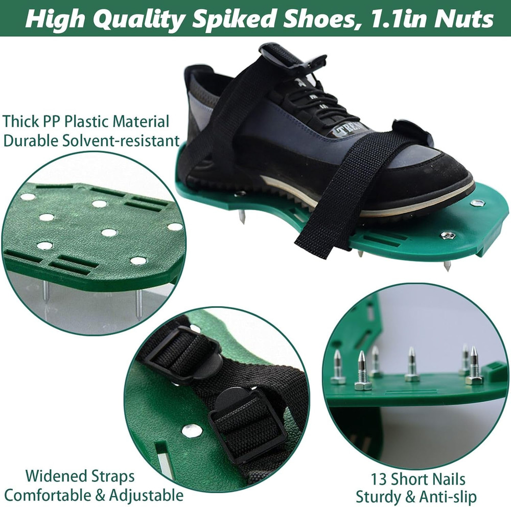 Self Leveling Tools Kit Spiked Roller 20 in 9 Inch Epoxy Roller Spike Shoes for