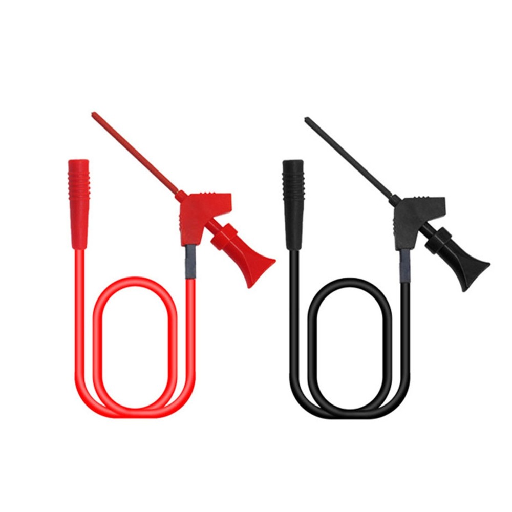 Compact Multimeter Test Hooks with 10 Inch Leads for IC Testing and Repairs