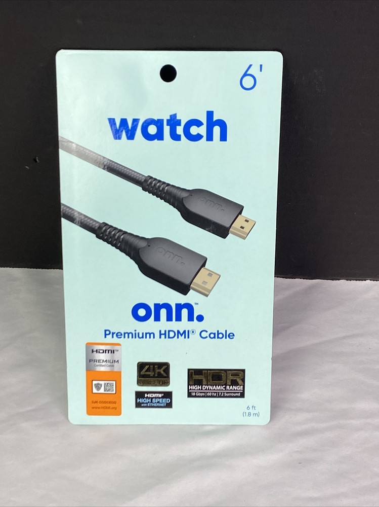 onn. 6' Premium HDMI Cable