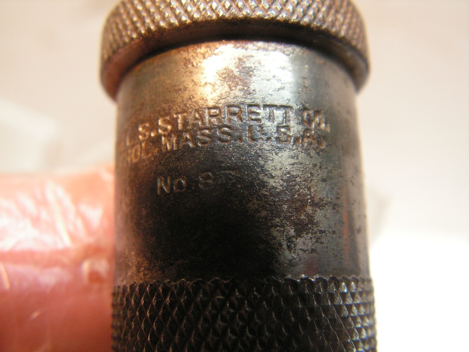 EMPTY NO MERCURY Vintage L.S. Starrett No. 87 Plumb Bob With Cord 27'