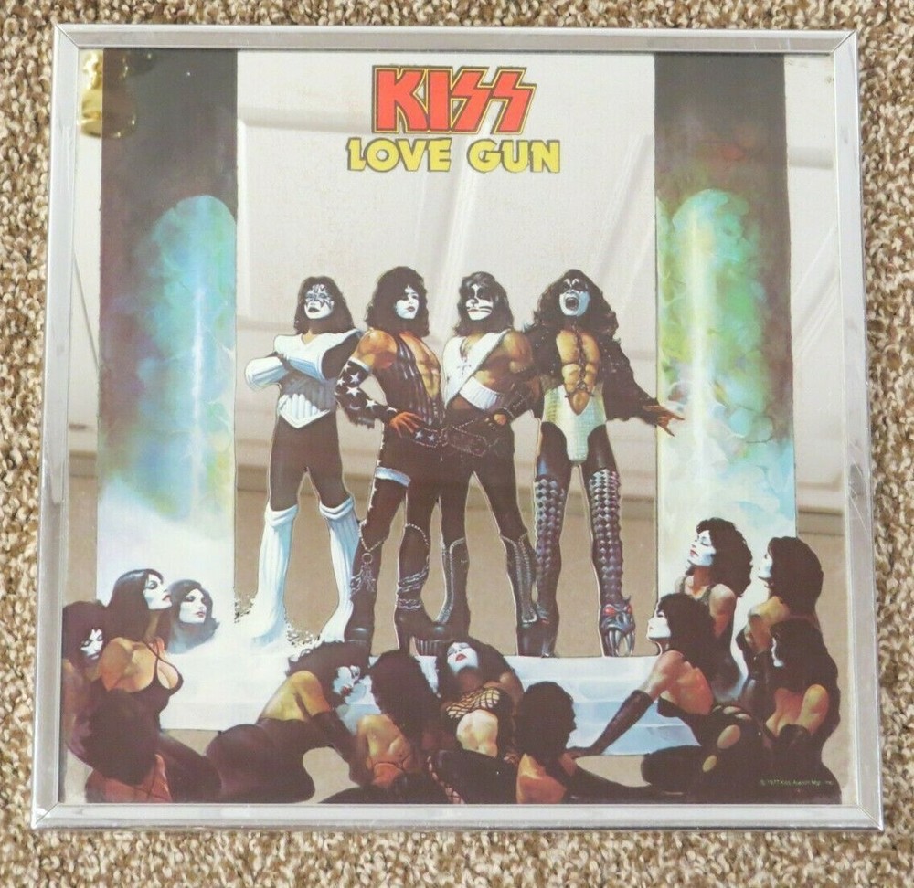 1977 KISS LOVE GUN MIRROR OFFICIAL AUCOIN