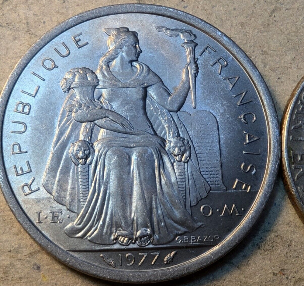 French Polynesia 2 francs 1977