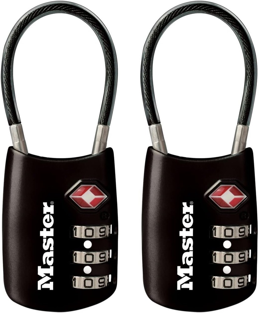 Durable Keyless TSA Combination Lock Set for Luggage - Assorted Colors, 2 Pack