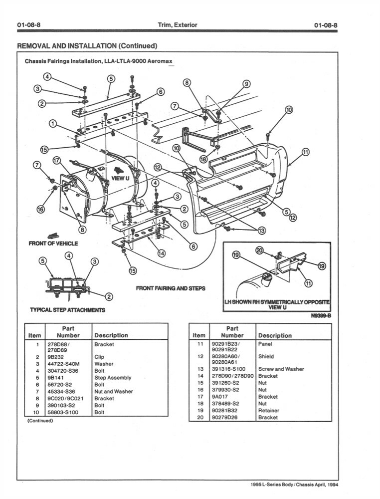 1995 Ford L-Series Truck Shop Service Repair Manual Book Engine Drivetrain OEM
