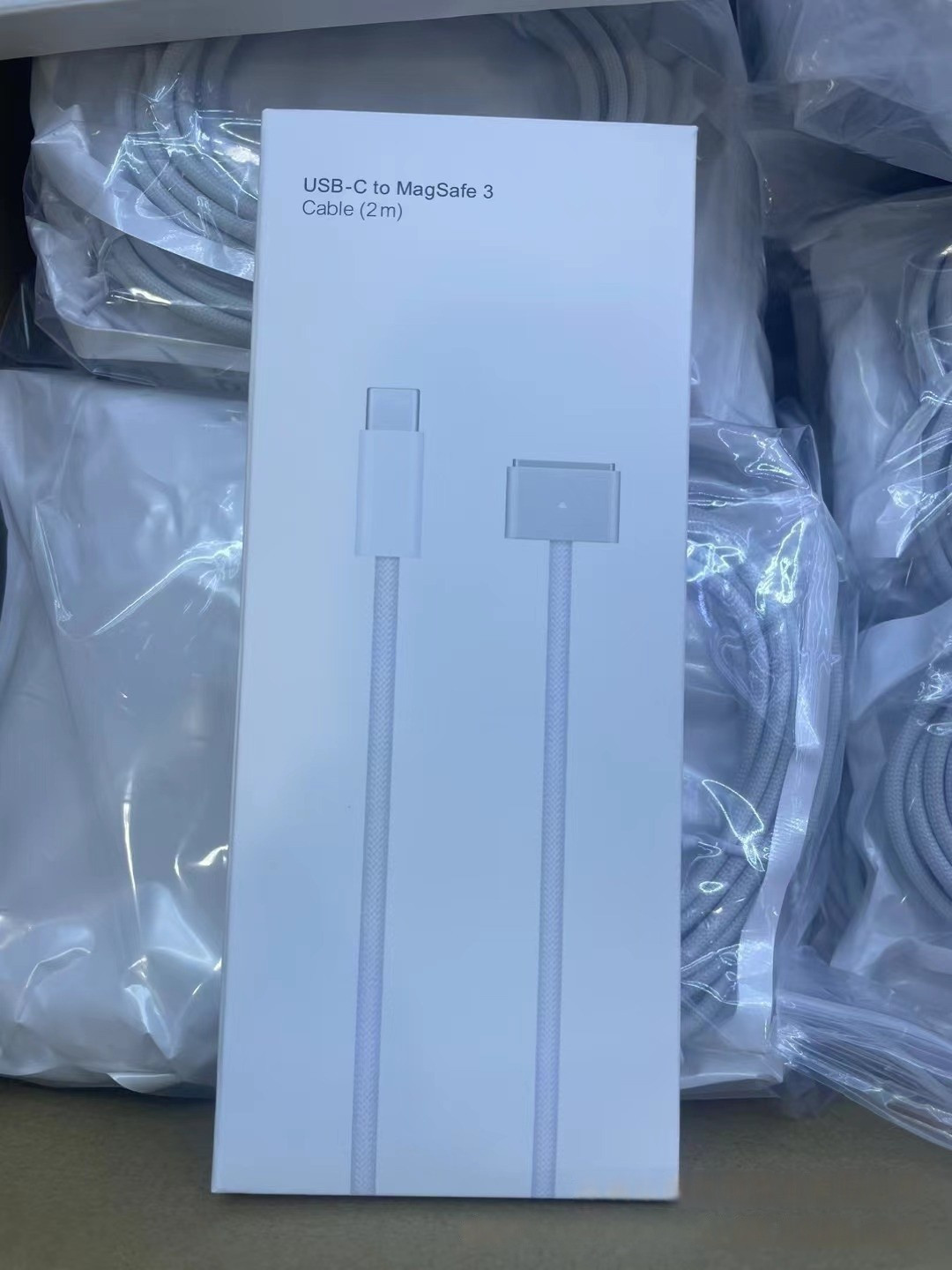 OEM Apple USB-C to MagSafe 3 Cable (2 m) Silver 140W For MacBook 16''