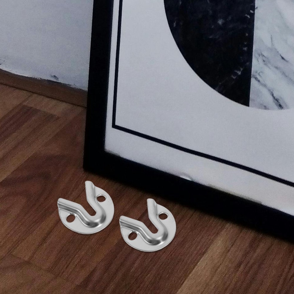 10 Pcs Flush Mount Bracket Picture Hangers for Frames Hardware Clips